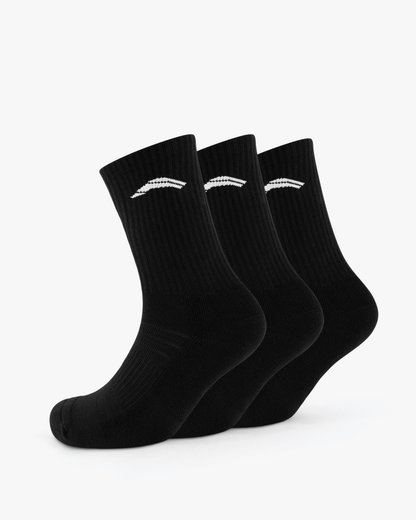 3er-Pack Performance-Socken – Schwarz