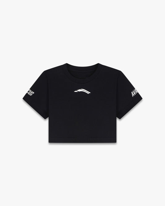 Avancus crop top tshirt black 
