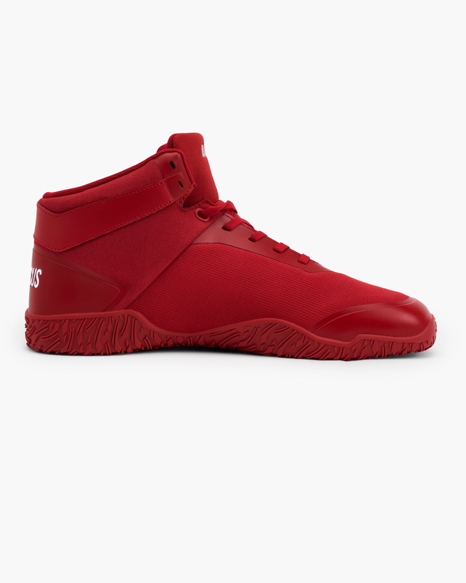 Avancus V3 Red High Top Shoe Powerlifting Barefoot